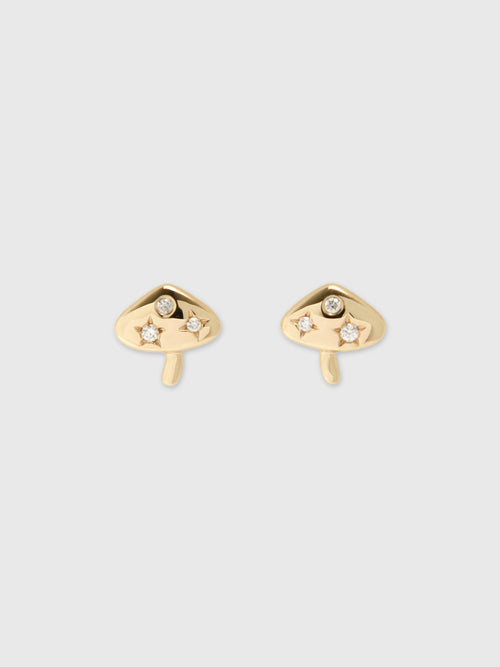 Francie B. Shroom Earrings - Saint Bernard