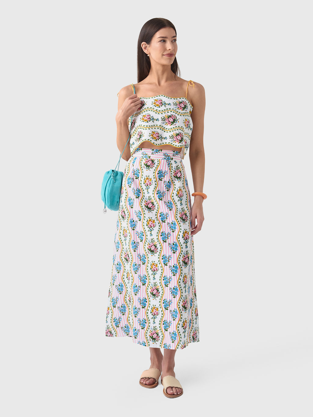 Pink City Prints Women's Sicily Skirt - Saint Bernard