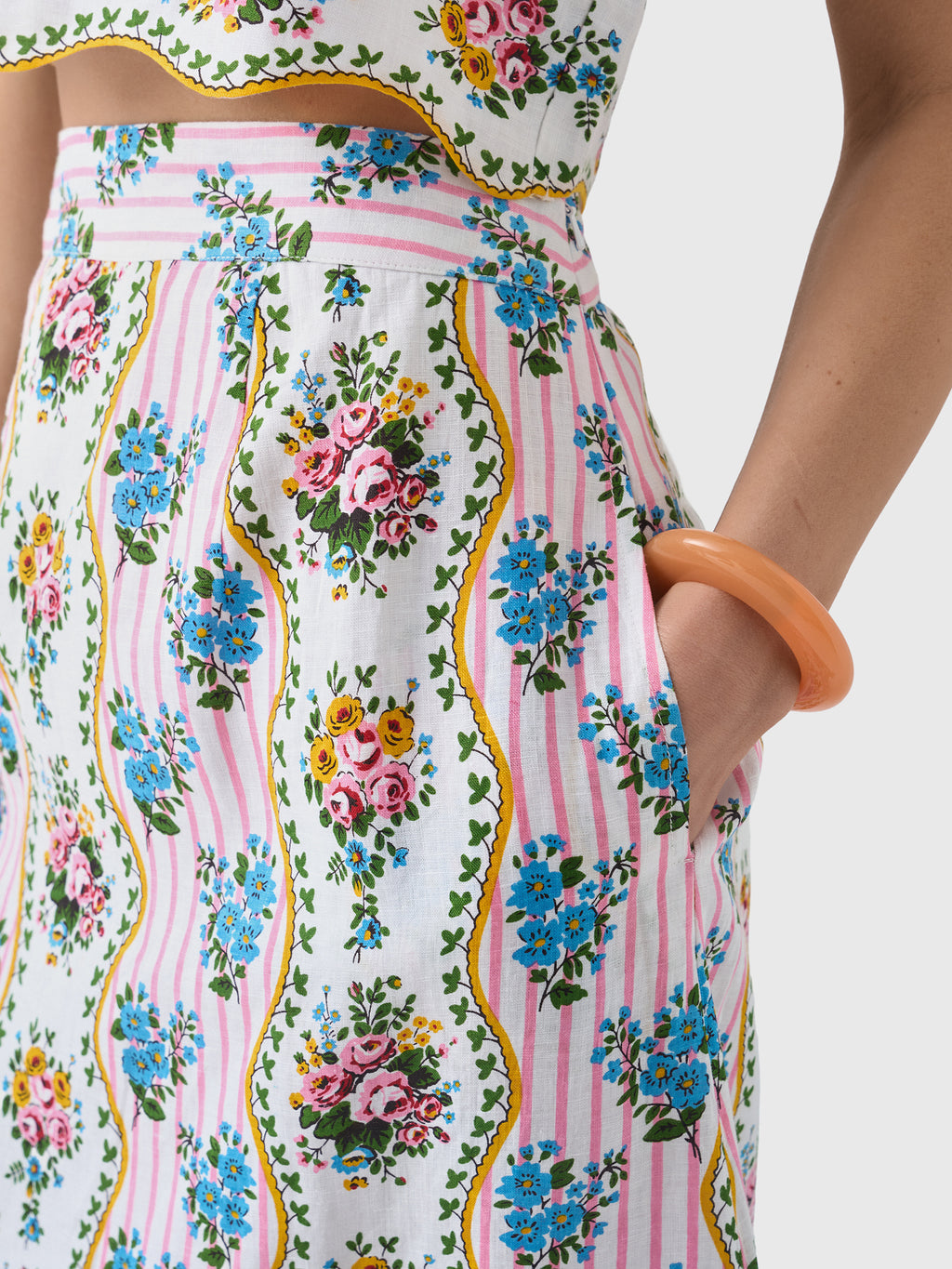 Pink City Prints Women's Sicily Skirt - Saint Bernard