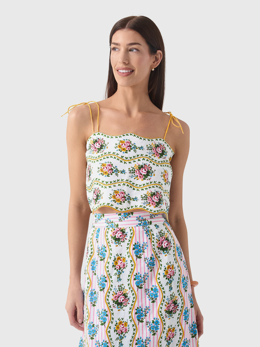 Pink City Prints Women's Sicily Top - Saint Bernard