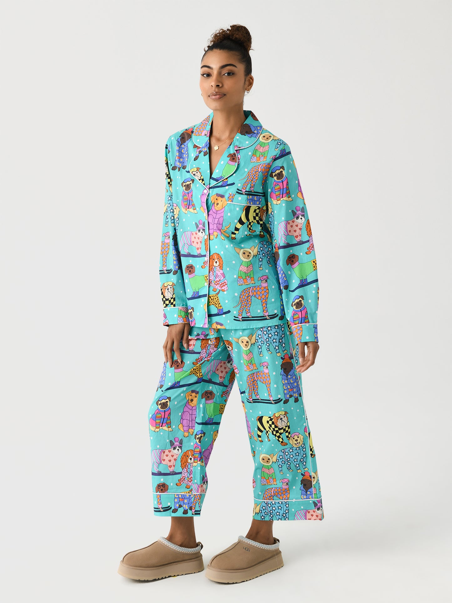 Sking Dogs Long PJSxTEAL-alt1