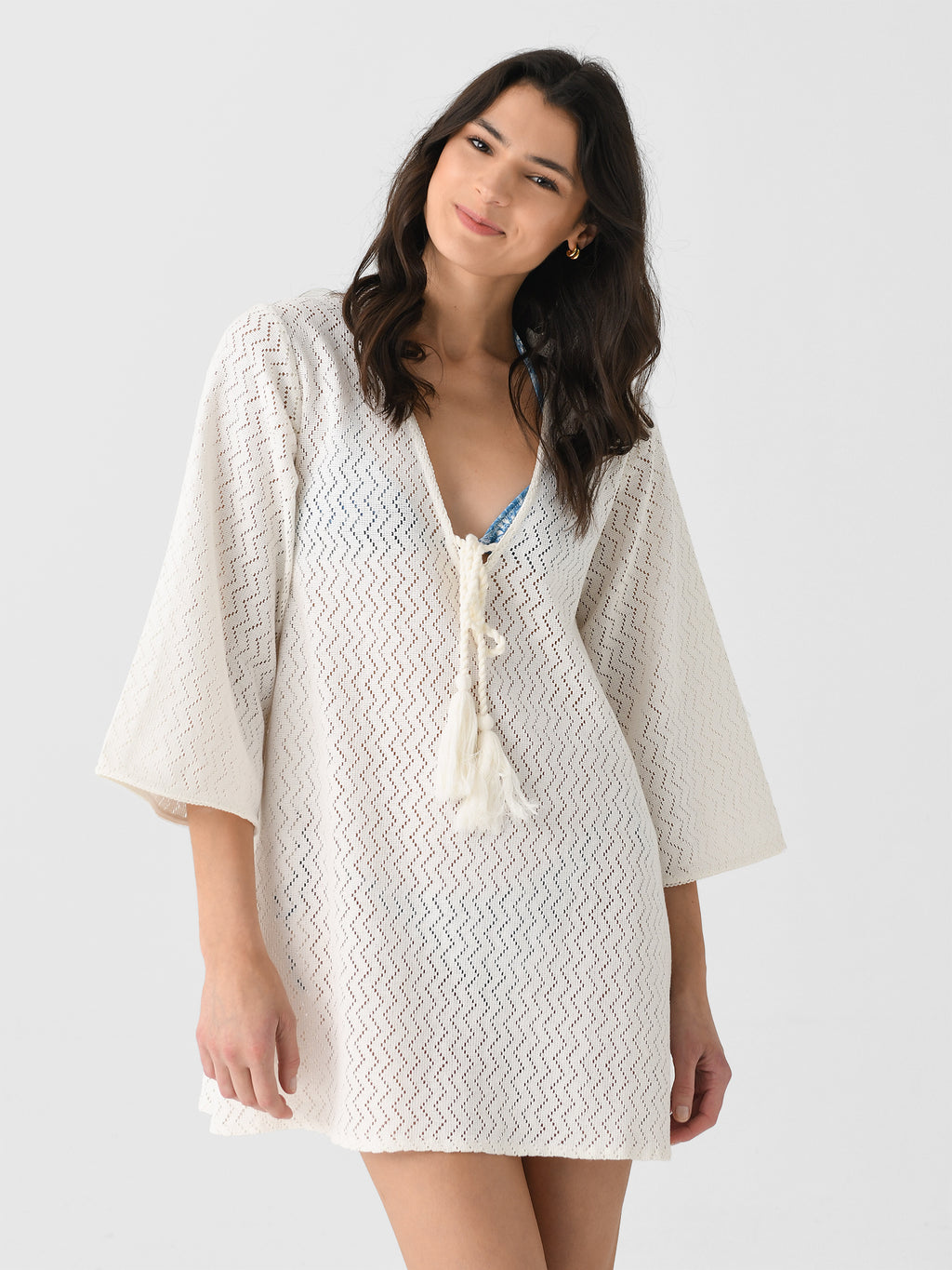 Sitano Women's Sorrento Bell Sleeve Dress - Saint Bernard