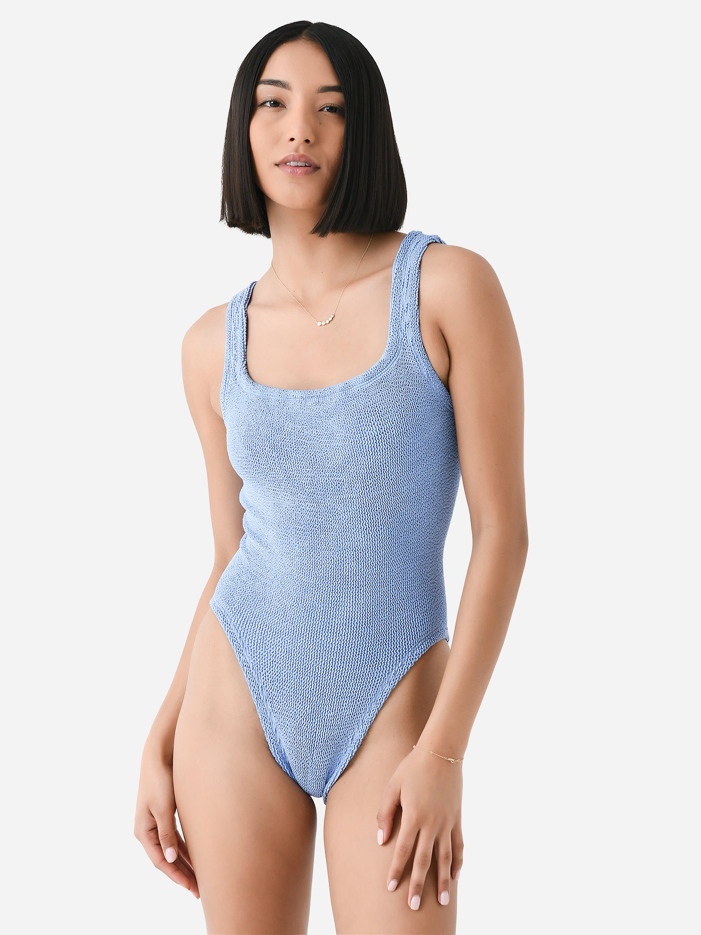 Hunza G Women's Square Neck One-Piece Swimsuit