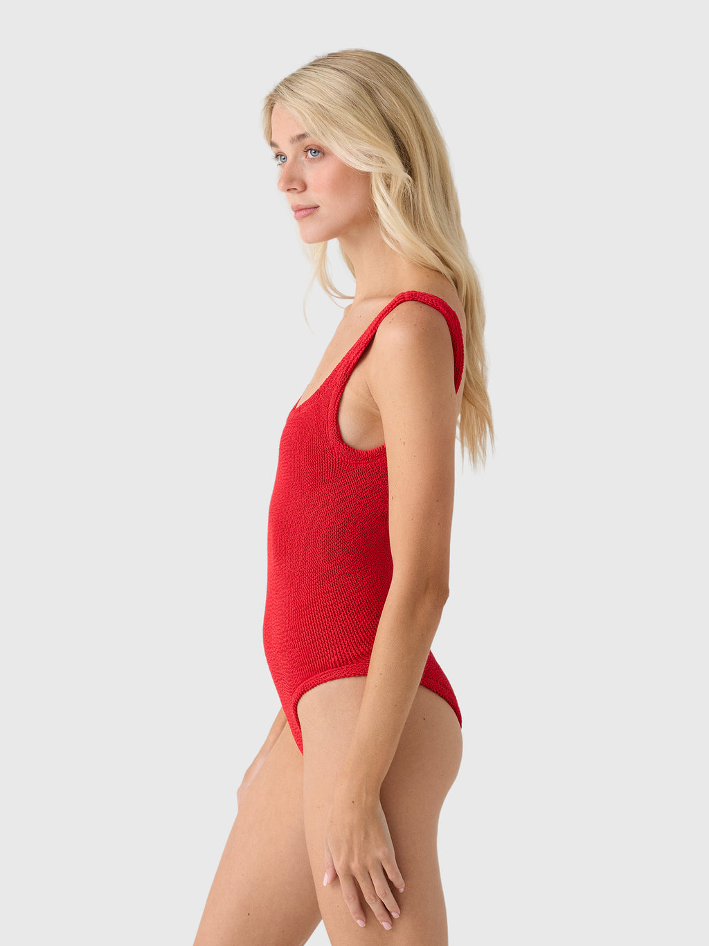 Hunza G Women's Square Neck One-Piece Swimsuit - Saint Bernard