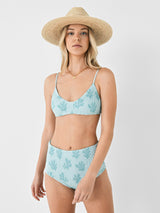 Citrine Women's Stella Smocked Bikini Top - Saint Bernard