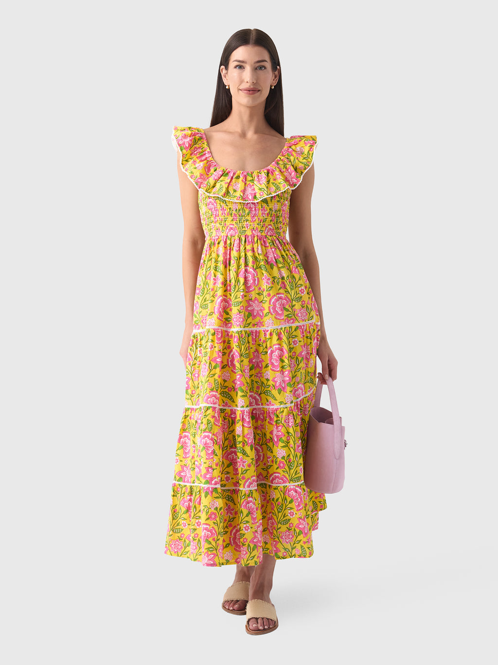 Pink City Prints Women's Susie Dress - Saint Bernard