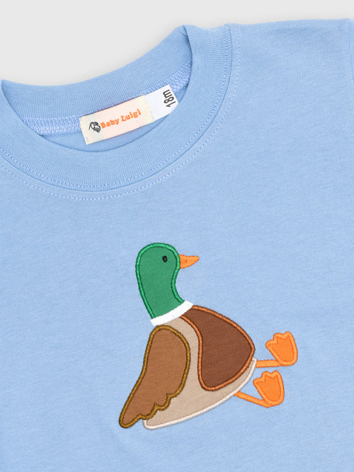 Luigi Boys' Sitting Mallard Long Sleeve T-Shirt - Saint Bernard