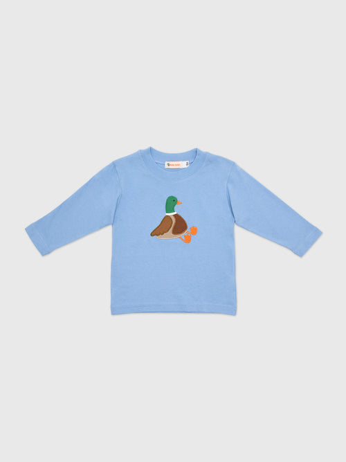 Luigi Boys' Sitting Mallard Long Sleeve T-Shirt - Saint Bernard