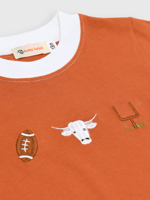 Luigi Kids' UT Football Icons Long Sleeve Tee - Saint Bernard