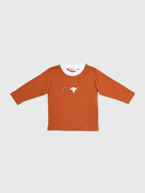 Luigi Kids' UT Football Icons Long Sleeve Tee - Saint Bernard