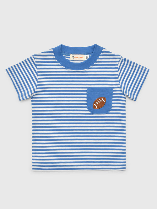 Luigi Boys' Football Pocket Tee