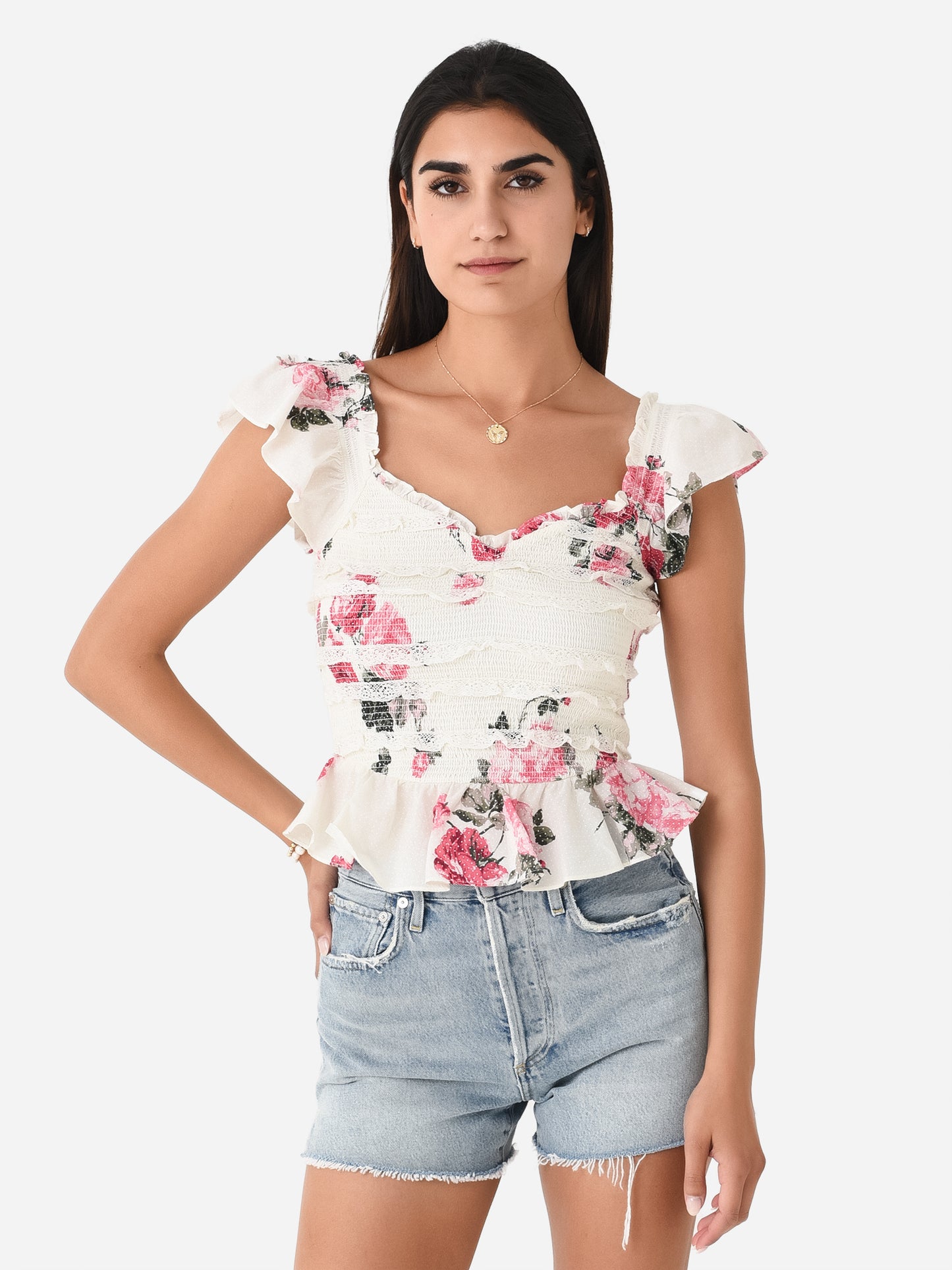 LoveShackFancy Women's Compass Top - Saint Bernard