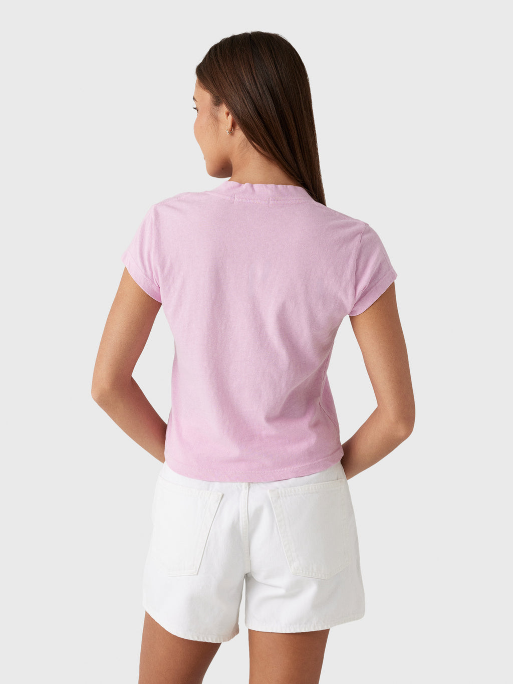 Perfect White Tee Women's Alanis V-Neck Tee - Saint Bernard