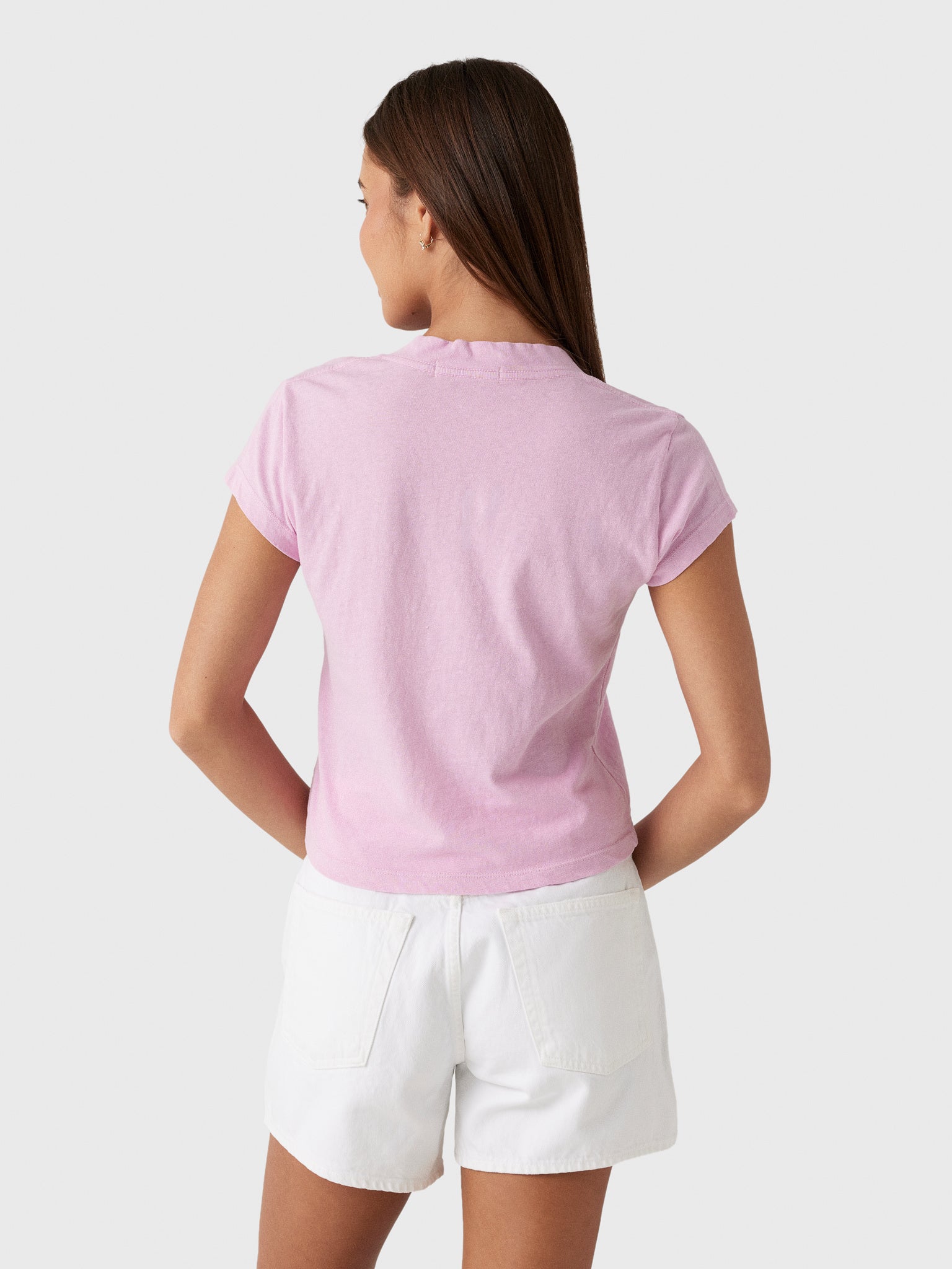Perfect White Tee Women's Alanis V-Neck Tee - Saint Bernard