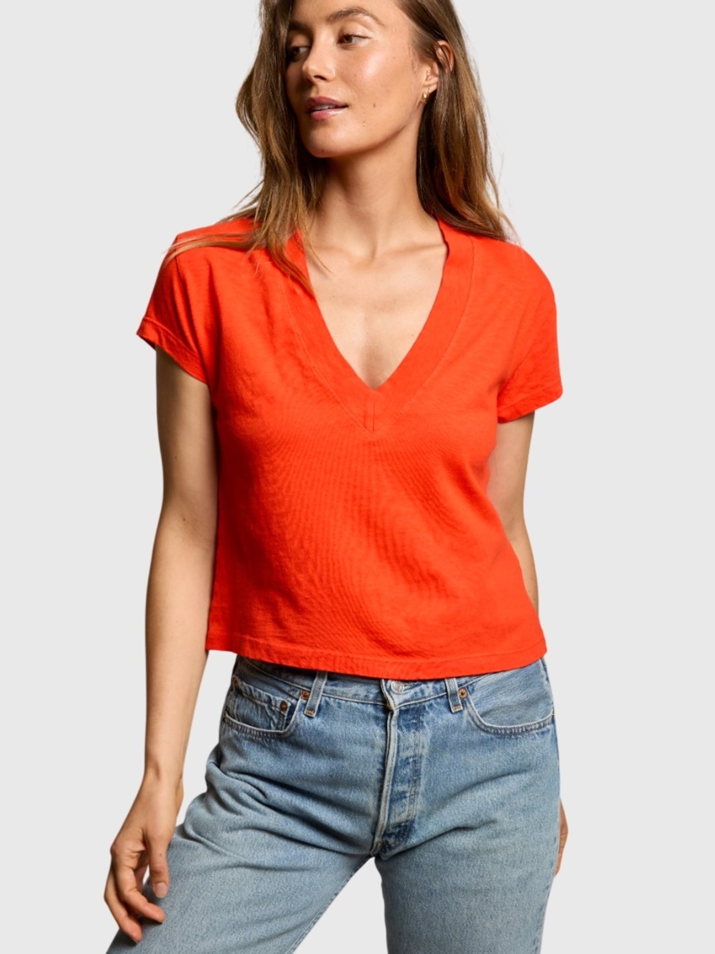 Perfect White Tee Women's Alanis V-Neck Tee