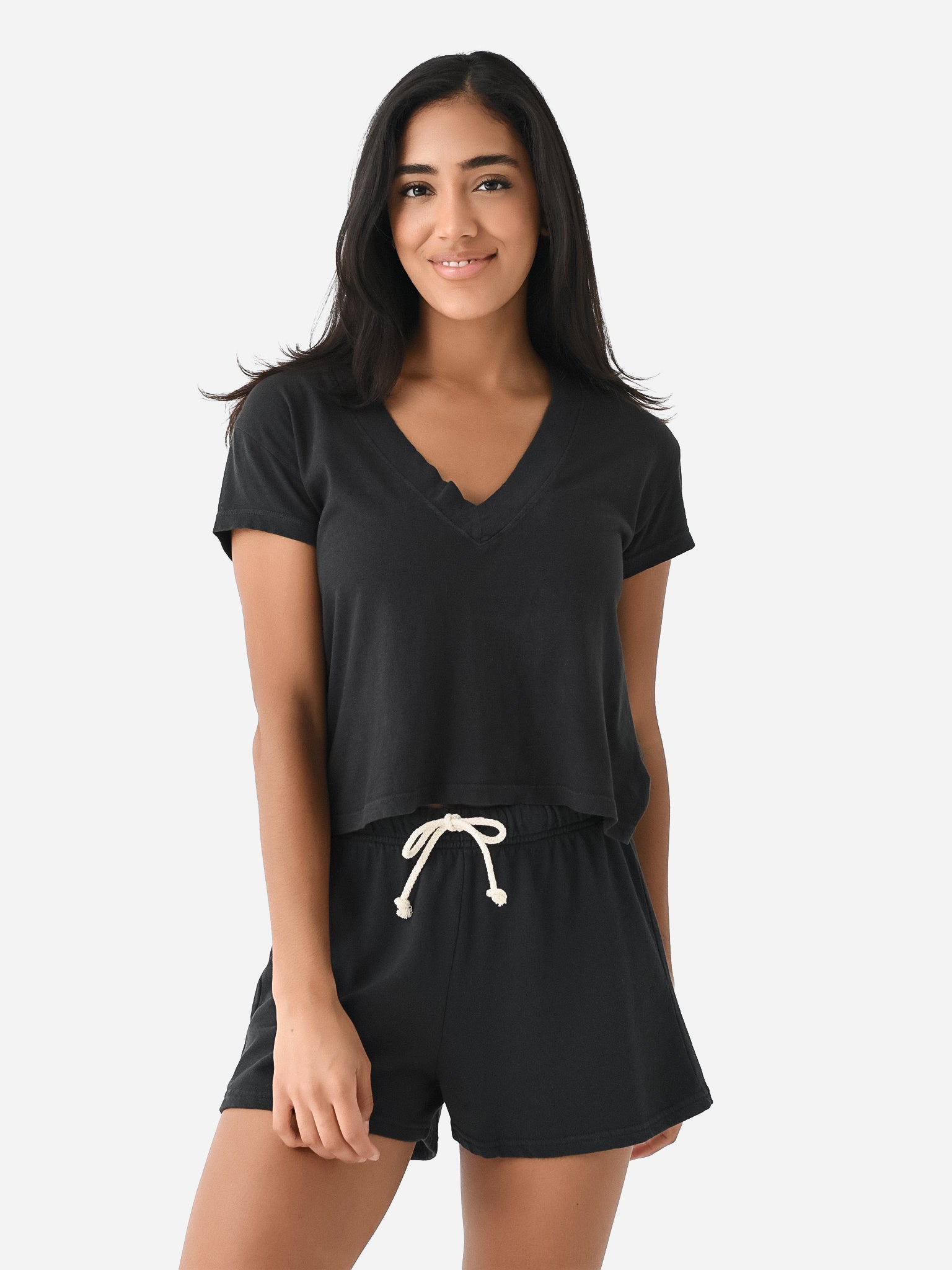 Perfect White Tee Women's Alanis V-Neck Tee - Saint Bernard