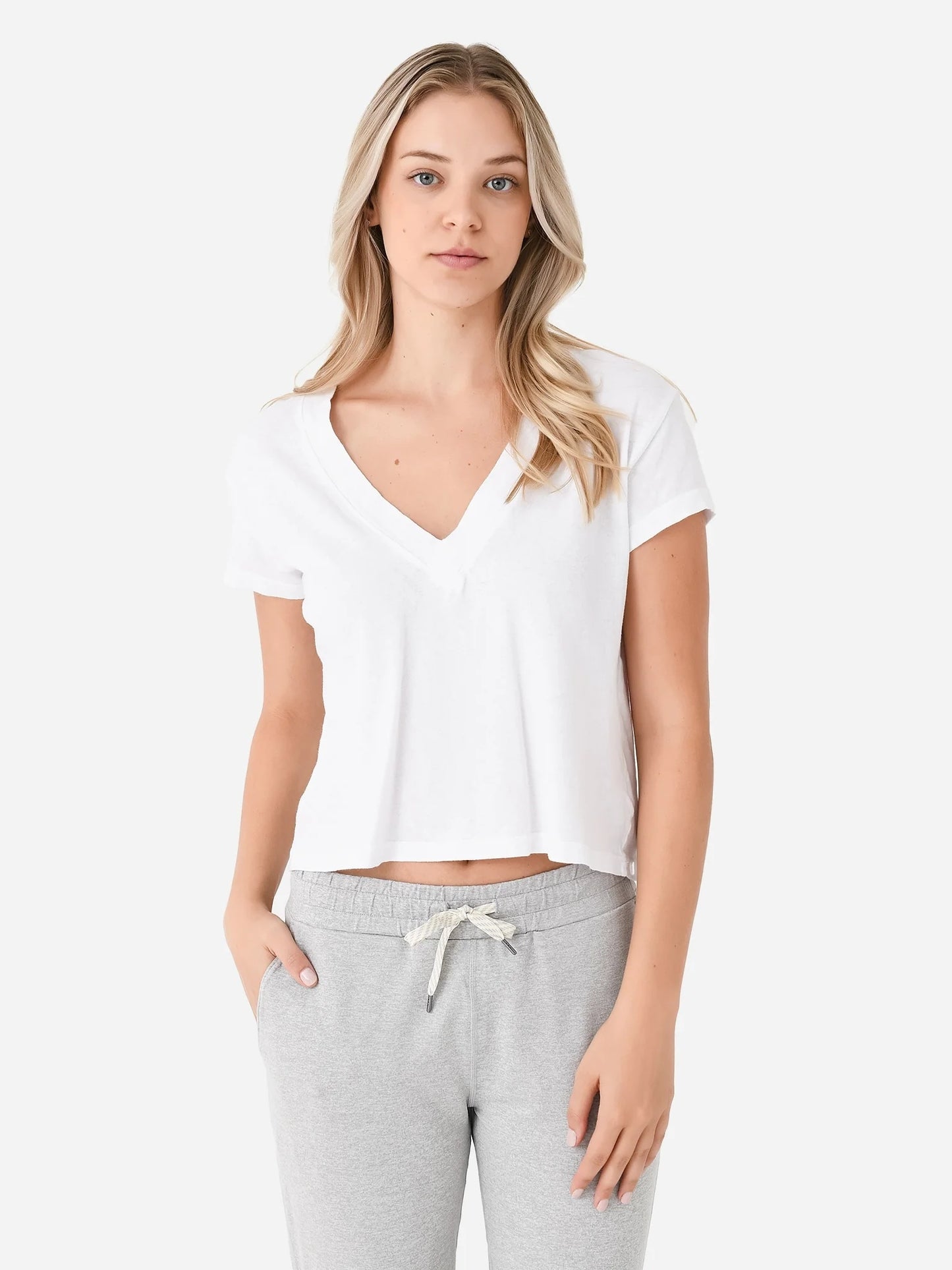 Perfect White Tee Women's Alanis V-Neck Tee