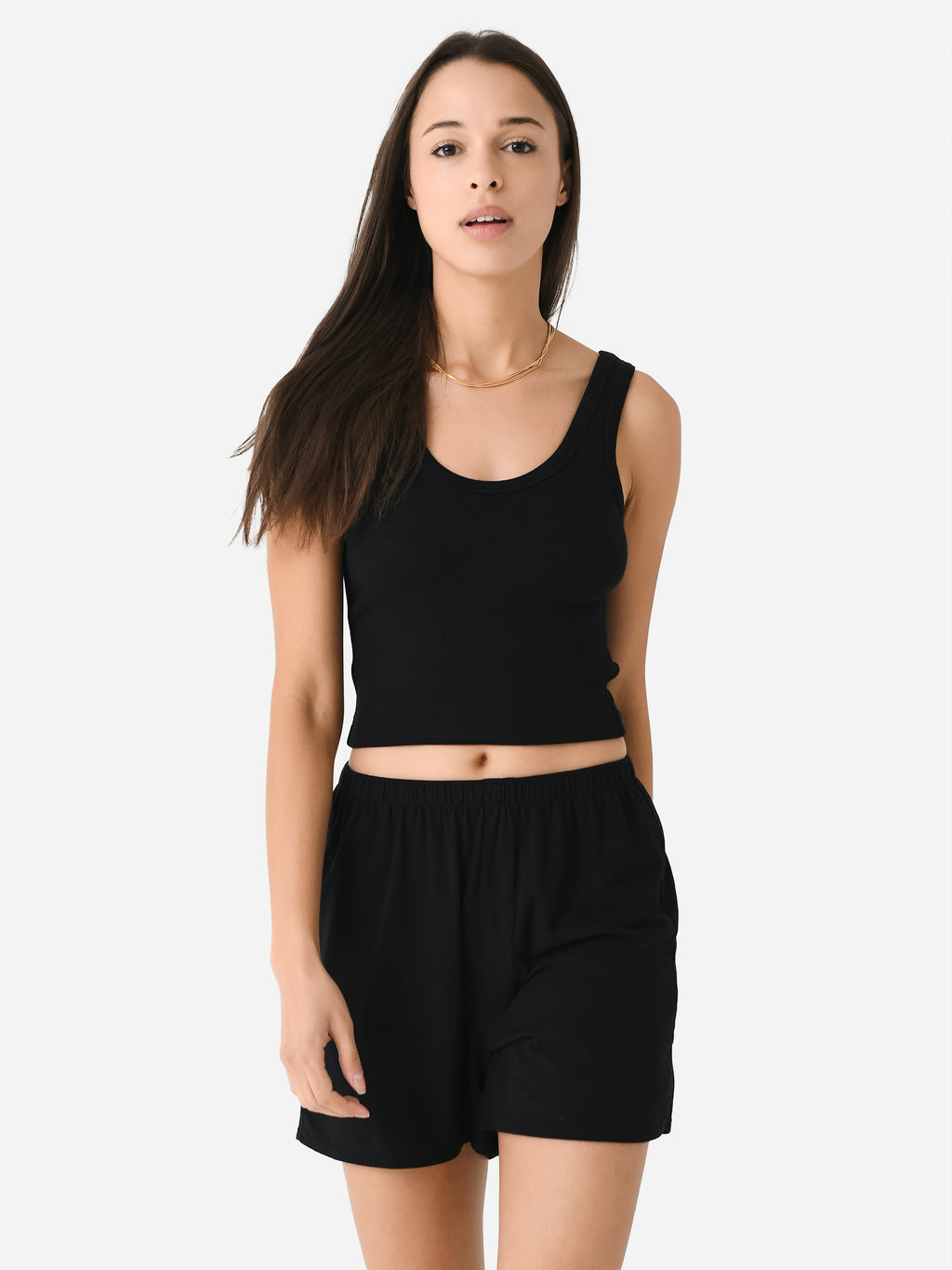 Perfect White Tee Women's Daisy Cropped Tank - Saint Bernard