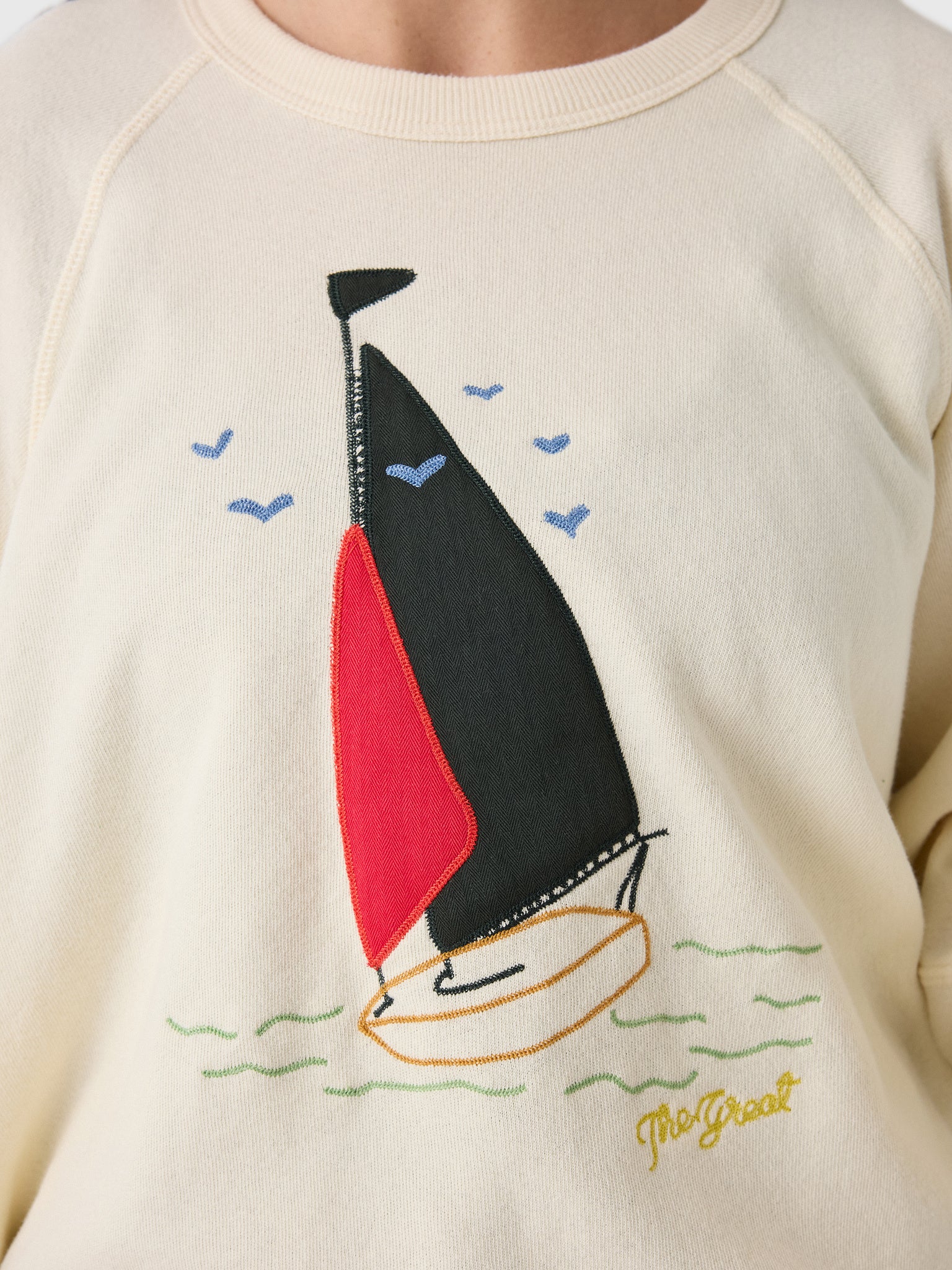 The Great Women's The Sailing Boat College Sweatshirt - Saint Bernard