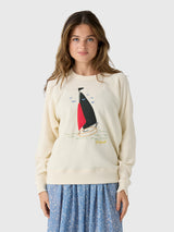 The Great Women's The Sailing Boat College Sweatshirt - Saint Bernard