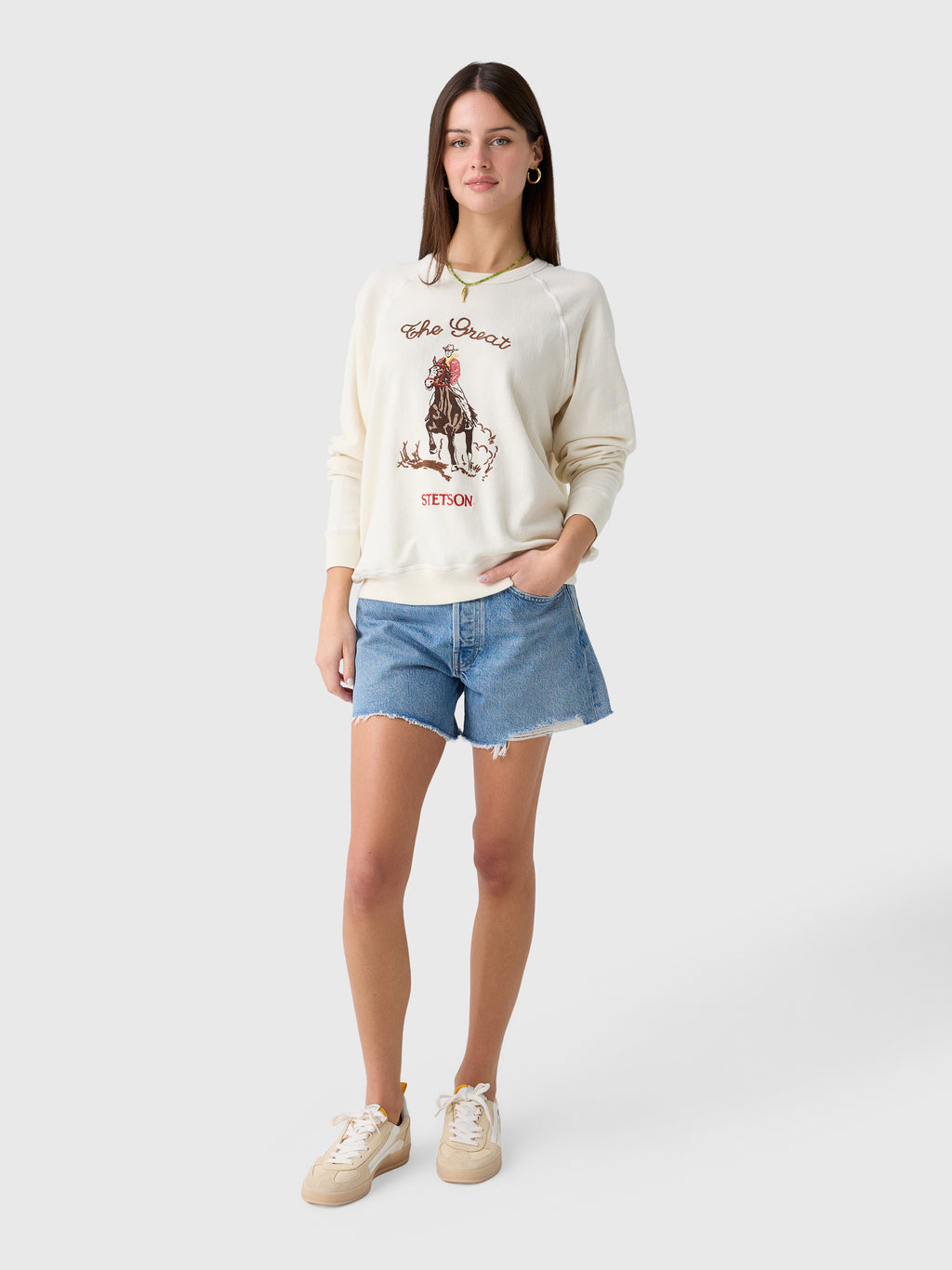 The Great X Stetson Women's The College Stetson Graphic Sweatshirt - Saint Bernard