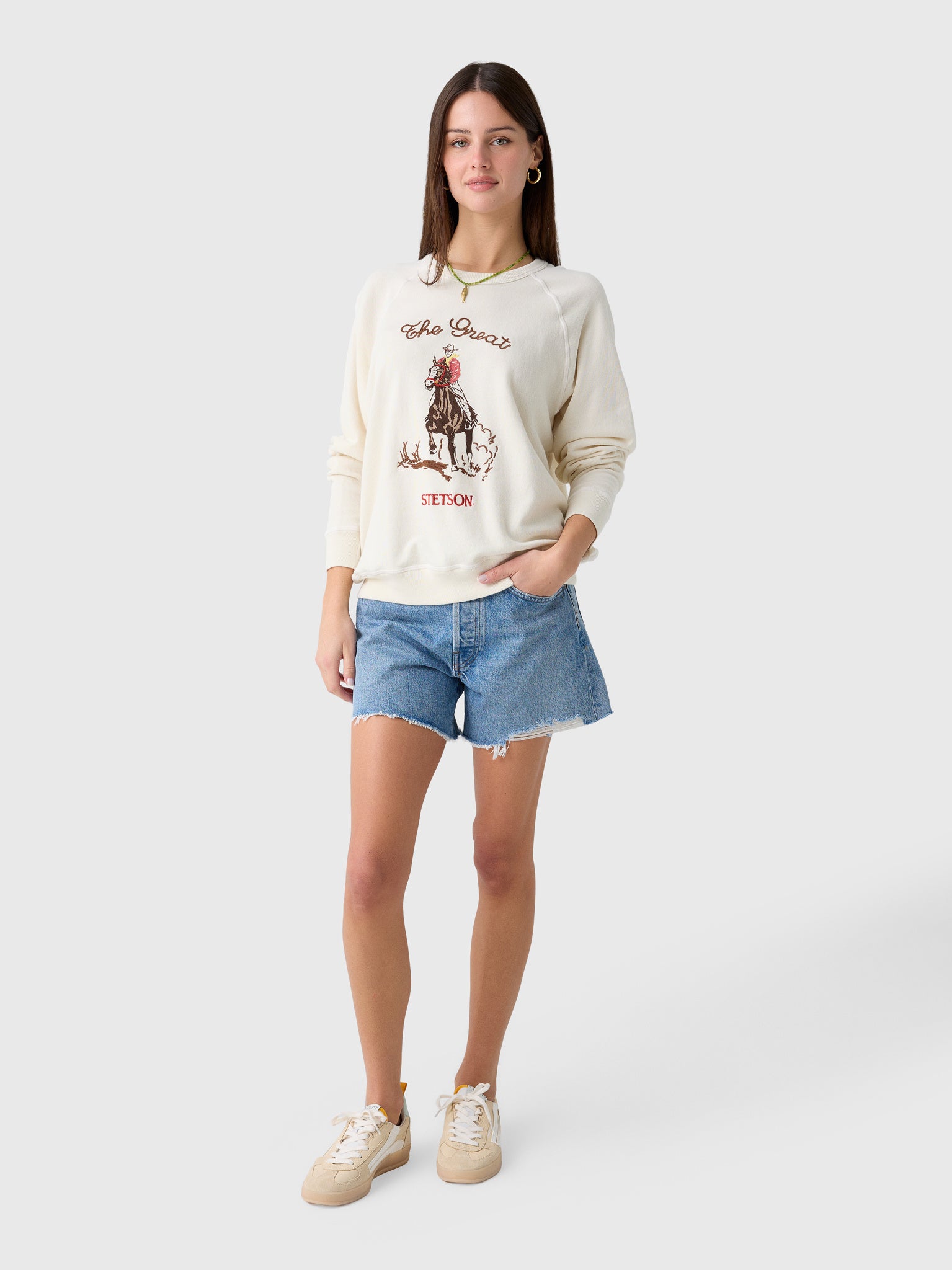 The Great X Stetson Women's The College Stetson Graphic Sweatshirt - Saint Bernard