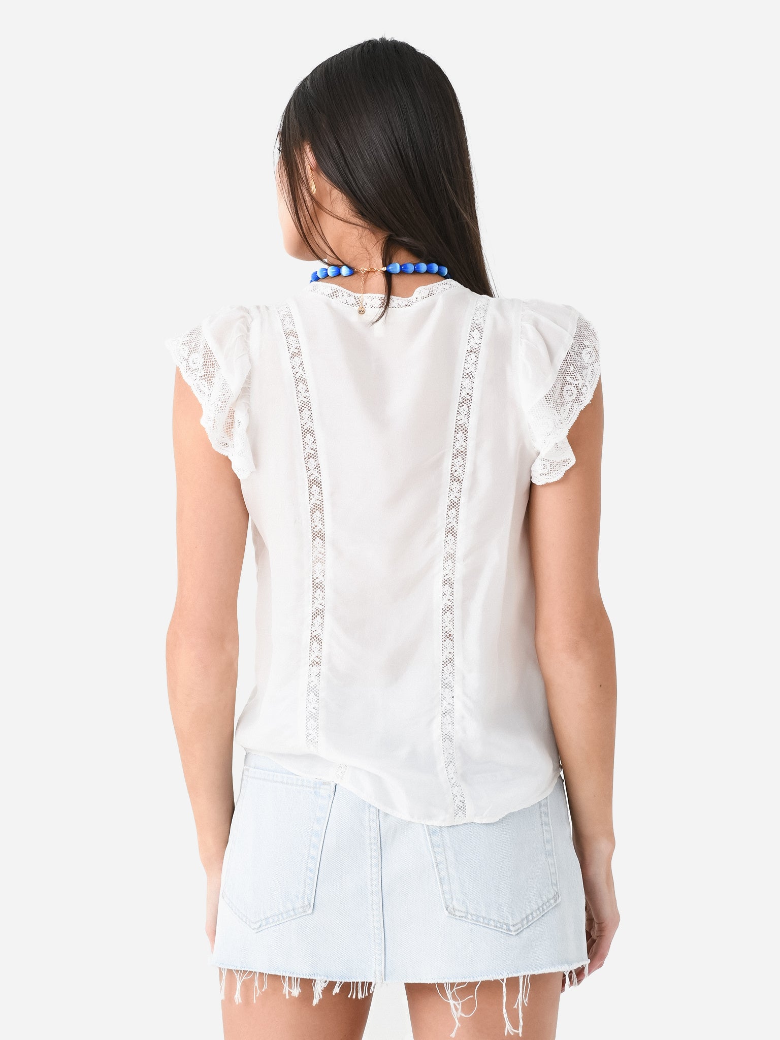 LoveShackFancy Women's Yakira Top Saint Bernard