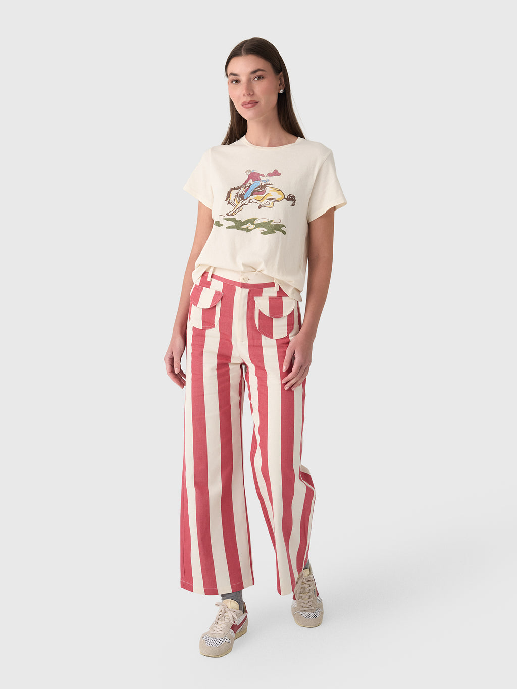 The Great Women's The Rider Graphic Little Tee - Saint Bernard