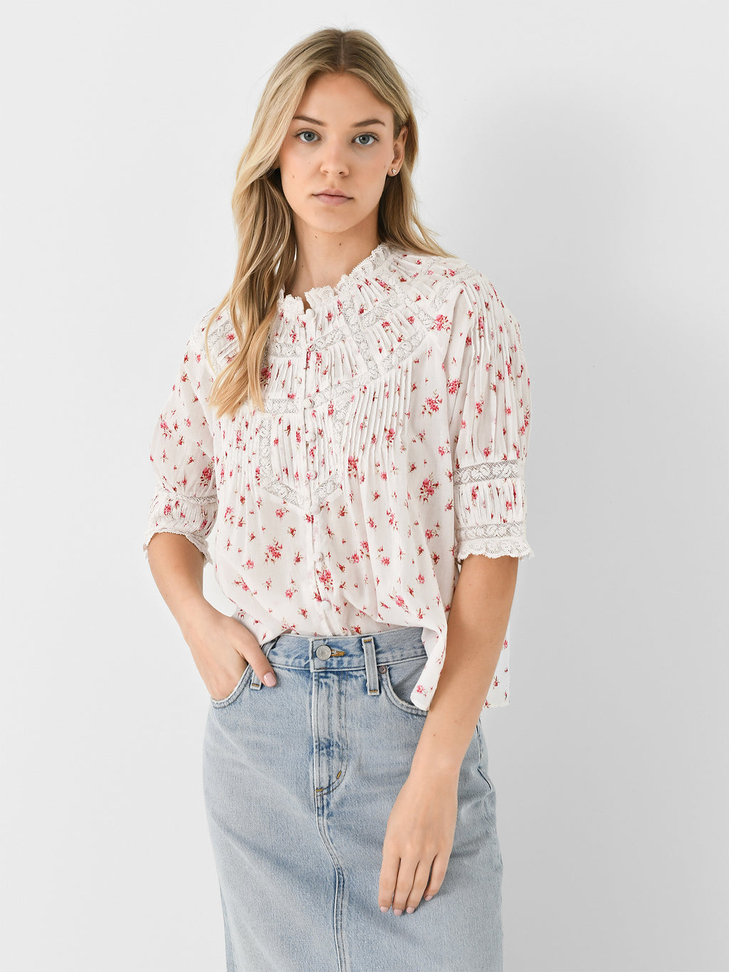 LoveShackFancy Women's Lorado Top - Saint Bernard