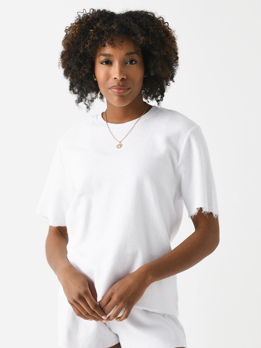 Perfect White Tee Women's Demi Terry Tee - Saint Bernard