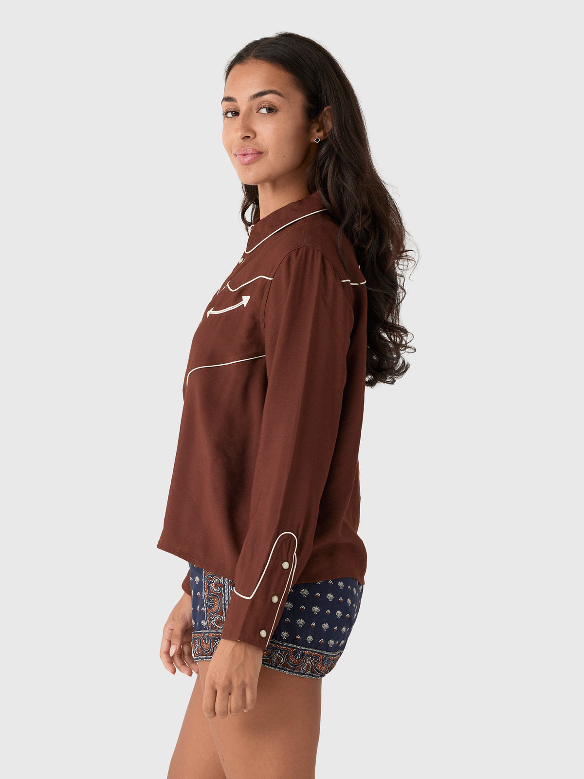 The Great Women's The Western Shirt - Saint Bernard