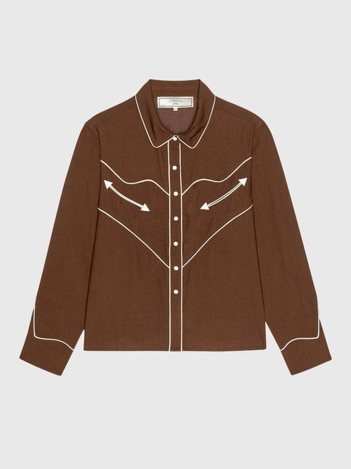 The Great Women's The Western Shirt - Saint Bernard