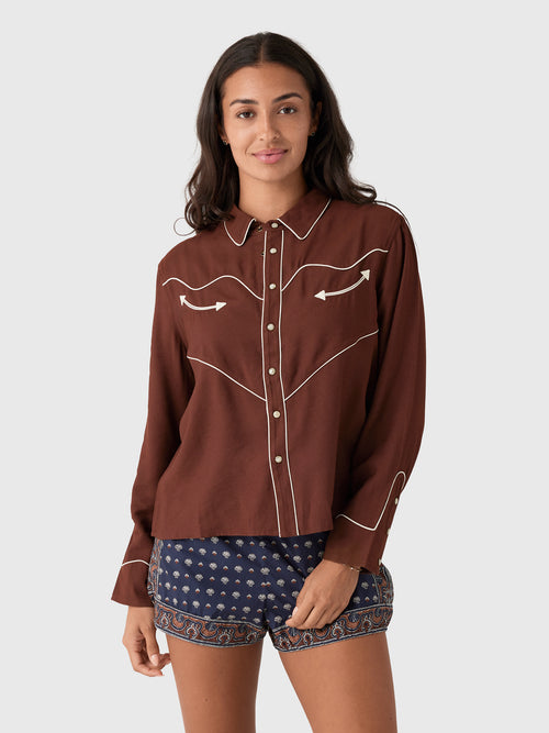 The Great Women's The Western Shirt - Saint Bernard