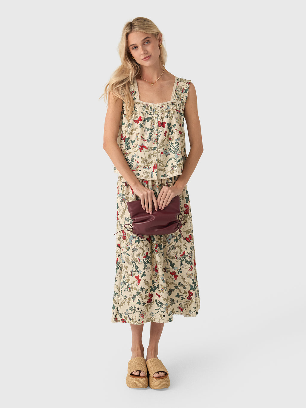 The Great Women's The Victorian Pleat Tank - Saint Bernard