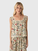 The Great Women's The Victorian Pleat Tank - Saint Bernard