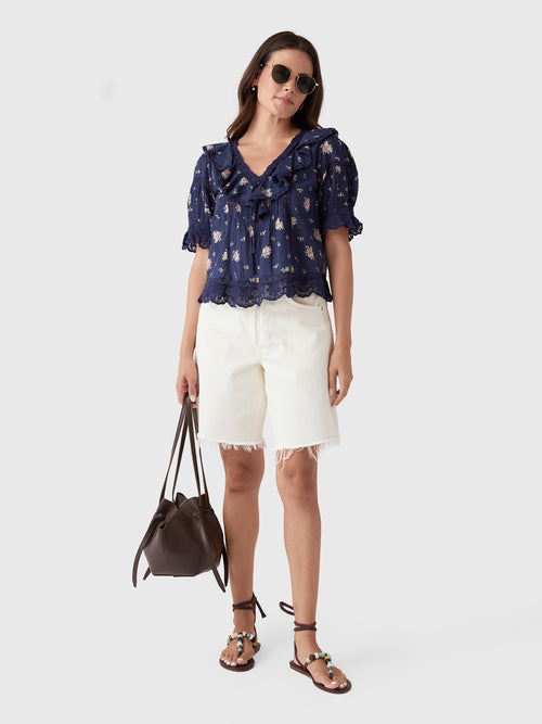 LoveShackFancy Women's Romilly Blouse