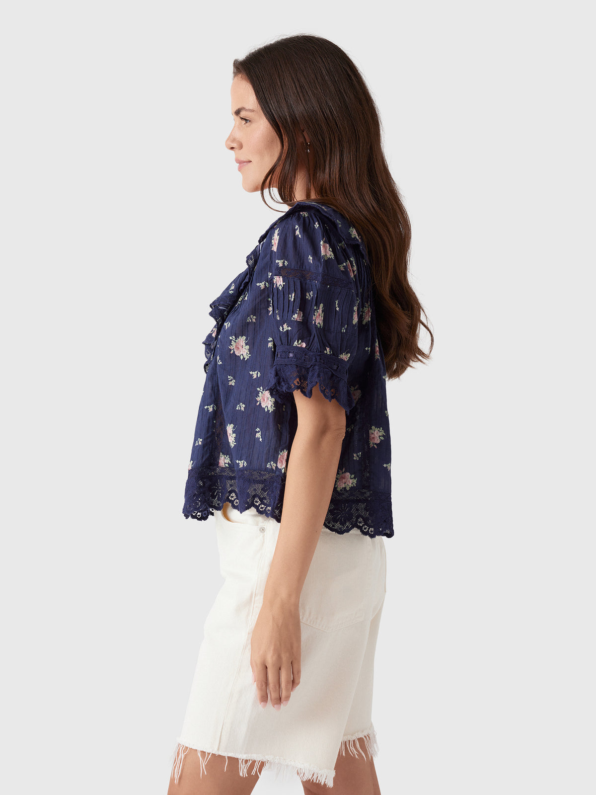 LoveShackFancy Women's Romilly Blouse - Saint Bernard