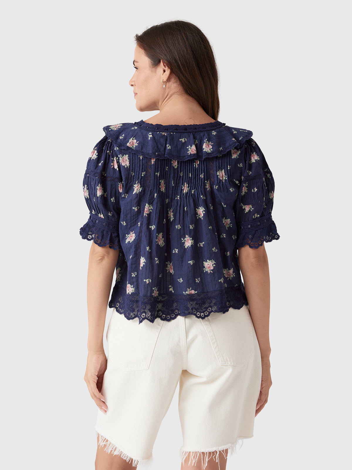 LoveShackFancy Women's Romilly Blouse - Saint Bernard