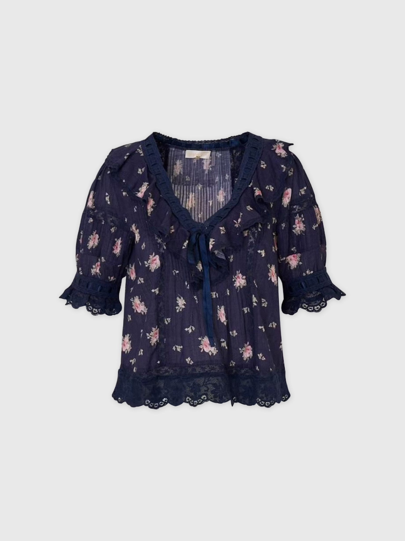 LoveShackFancy Women's Romilly Blouse - Saint Bernard