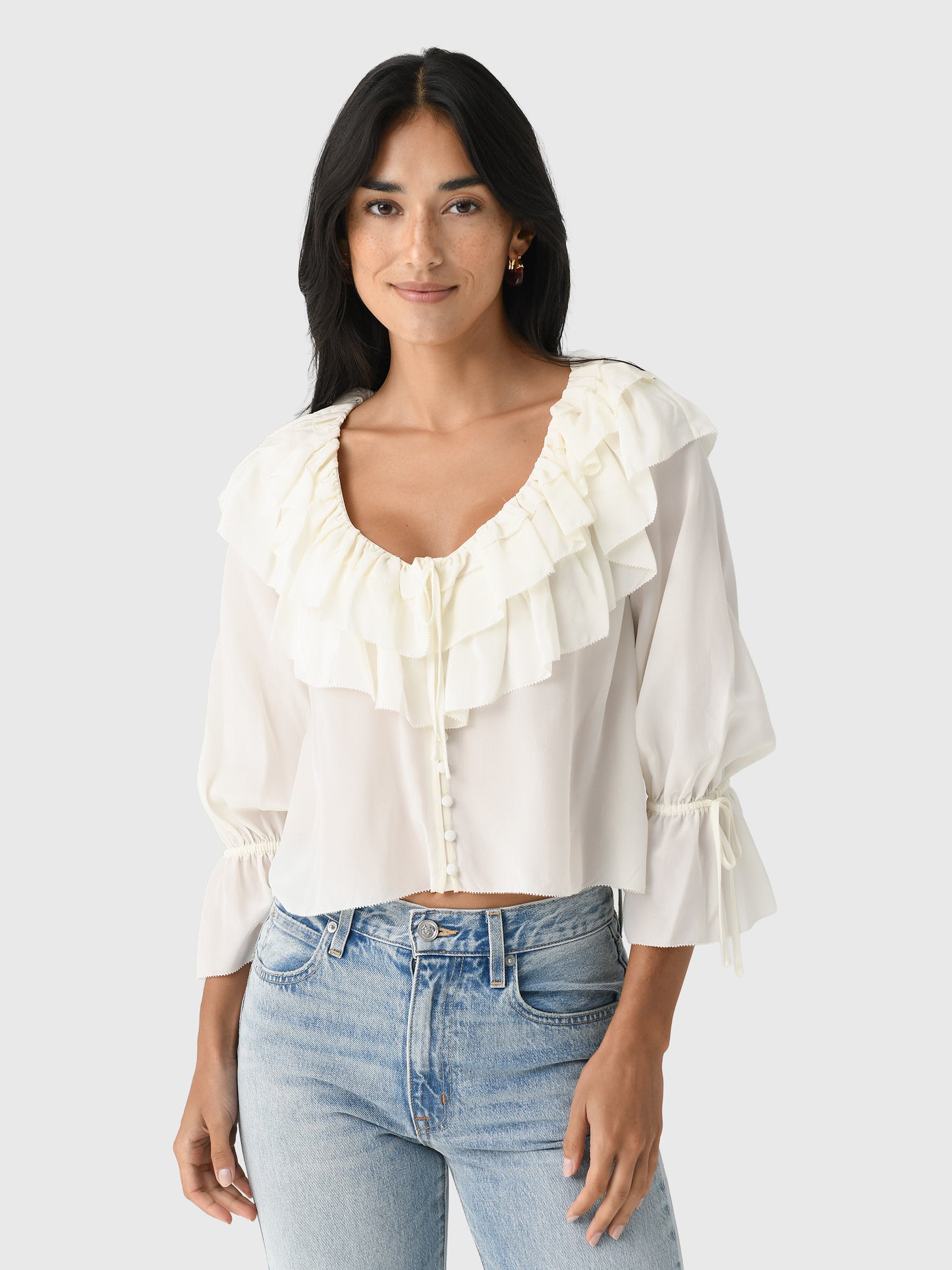 LoveShackFancy Women's Warlow Top - Saint Bernard