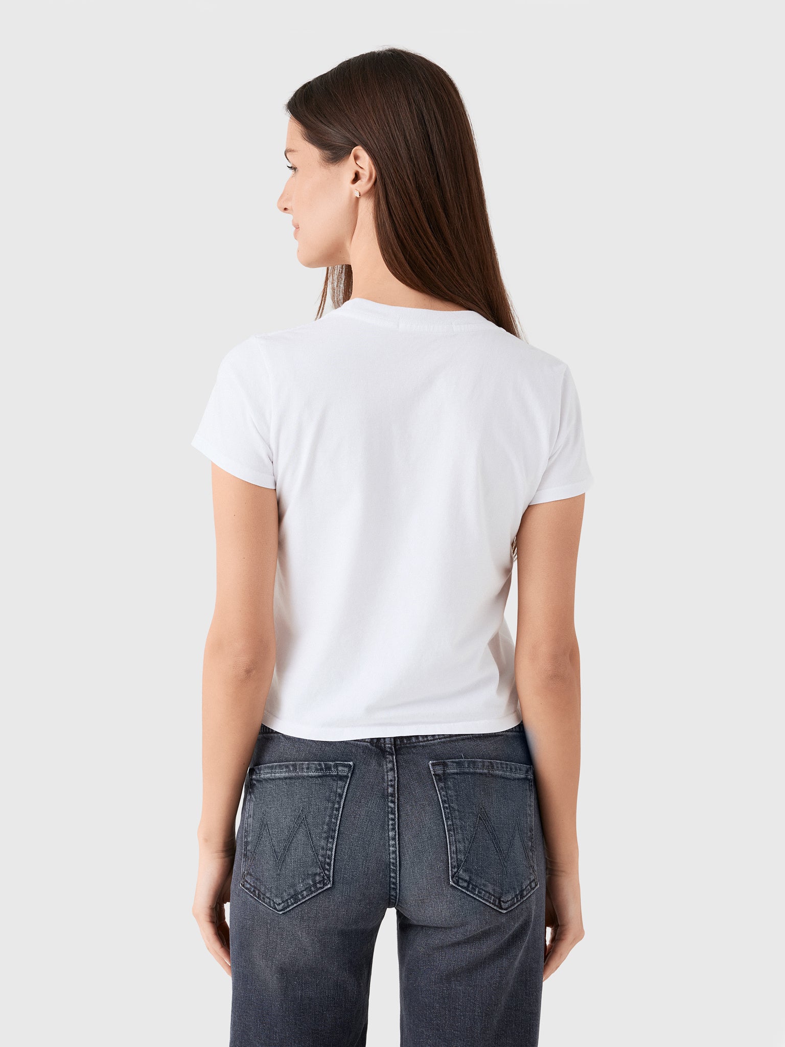 Perfect White Tee Women's Springsteen Baby Tee - Saint Bernard