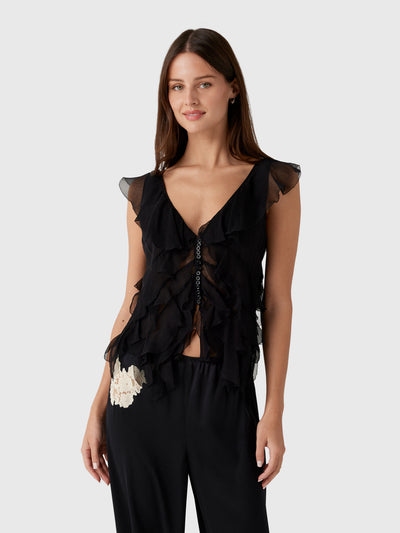LoveShackFancy Women's Elvareen Top - Saint Bernard