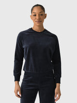Perfect White Tee Women's Stella Velour Sweatshirt - Saint Bernard