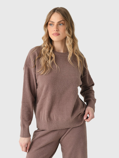 Eberjey Women's Recycled Bouclé Crew Neck Pullover