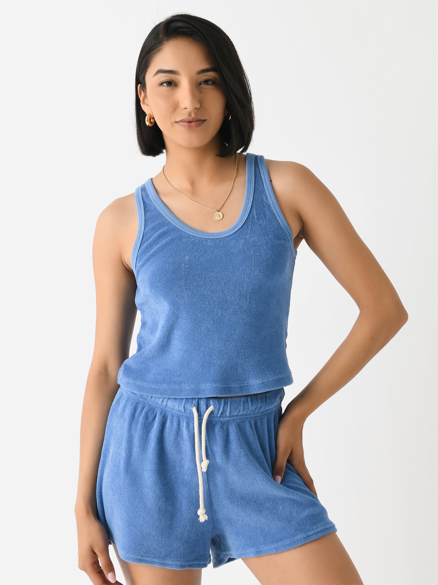 Perfect White Tee Women's Cruise Terry Tank - Saint Bernard