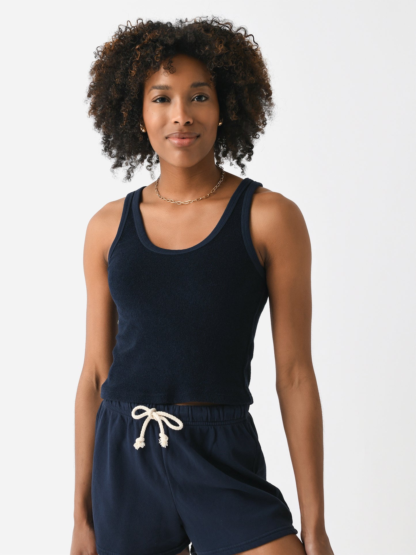 Perfect White Tee Women's Cruise Terry Tank - Saint Bernard