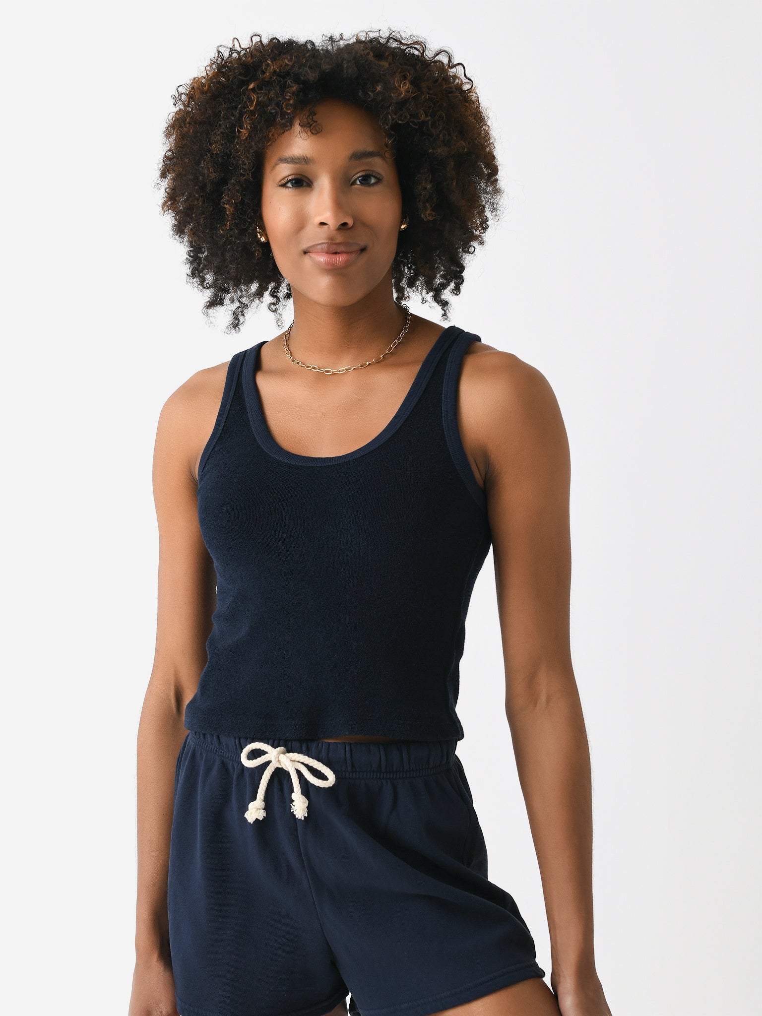 Perfect White Tee Women's Cruise Terry Tank - Saint Bernard