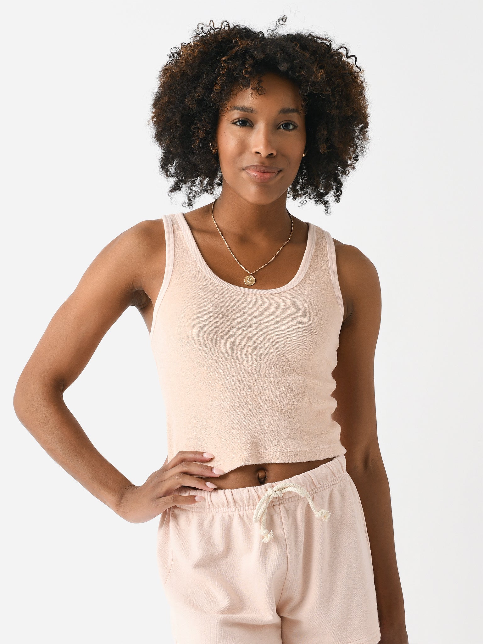 Perfect White Tee Women's Cruise Terry Tank - Saint Bernard