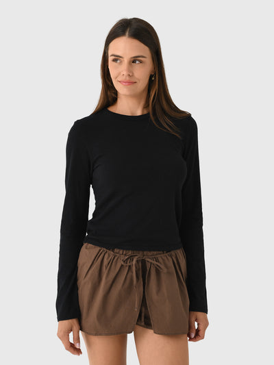 Perfect White Tee Women's Jamie Long Sleeve Tee - Saint Bernard