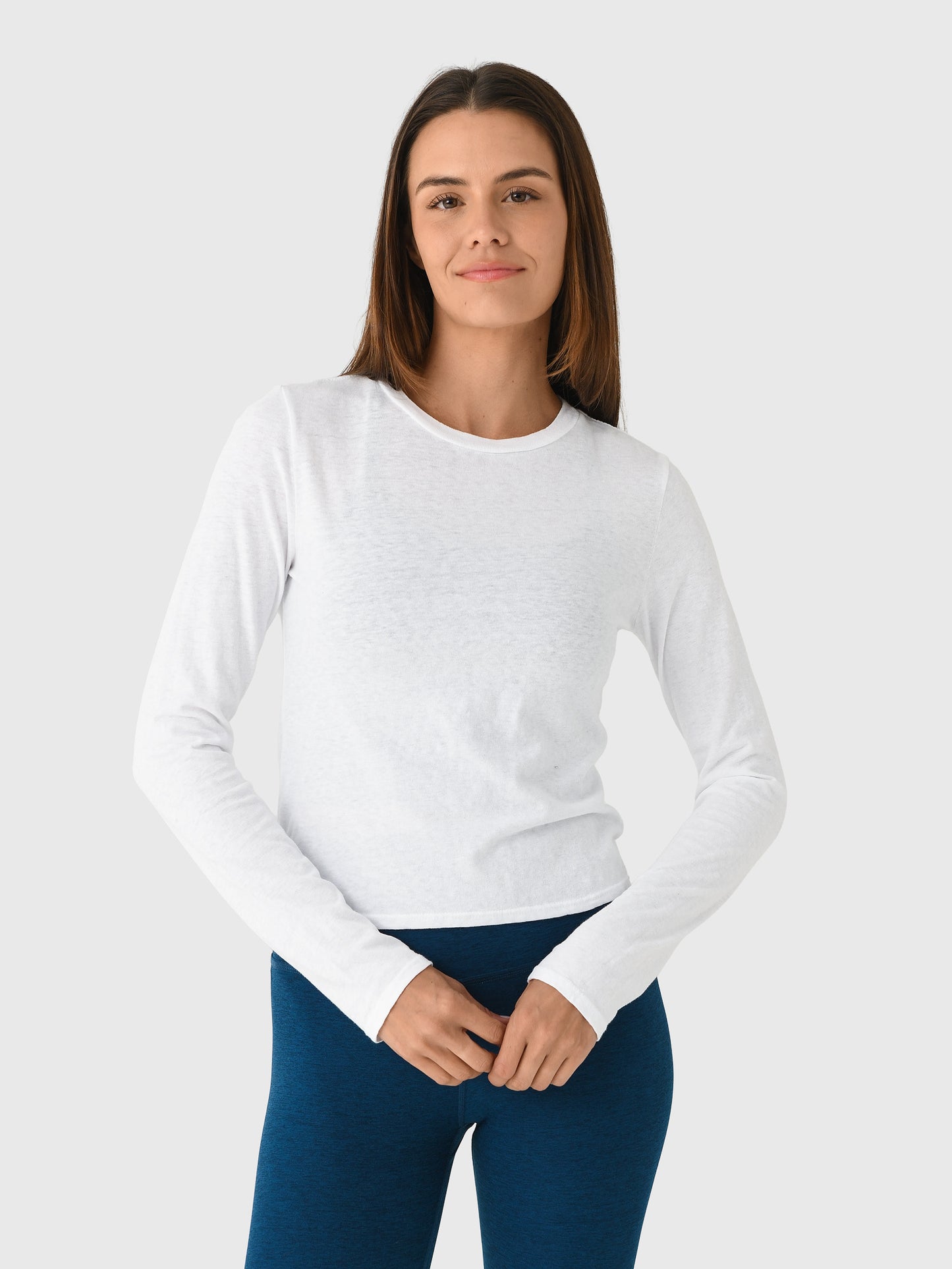 Perfect White Tee Women's Jamie Long Sleeve Tee - Saint Bernard